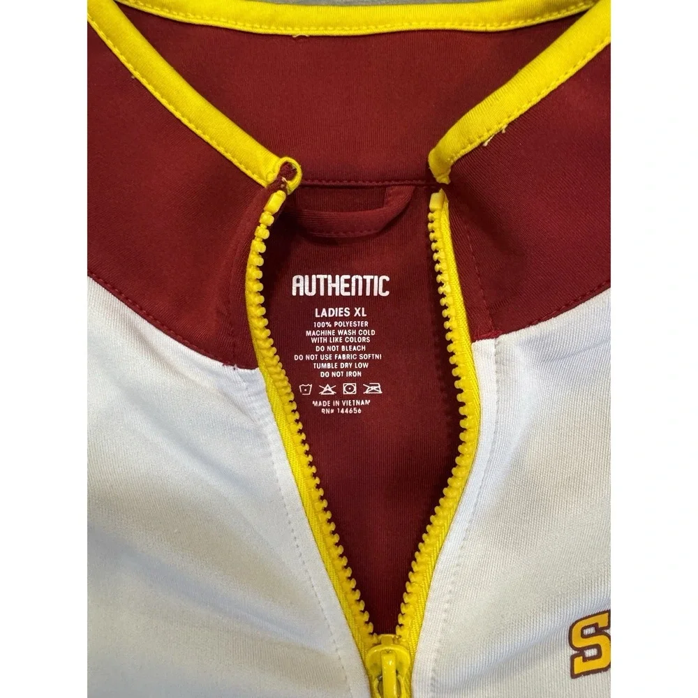 Women's Iowa State Cyclones Ladies XL Zip Up Jacket Authentic Removable Sleeve